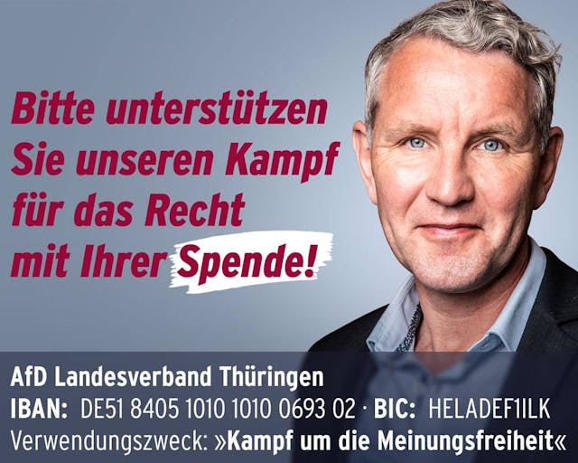 AfD Thüringen - Unterstützen Sie den Kampf für das Recht!