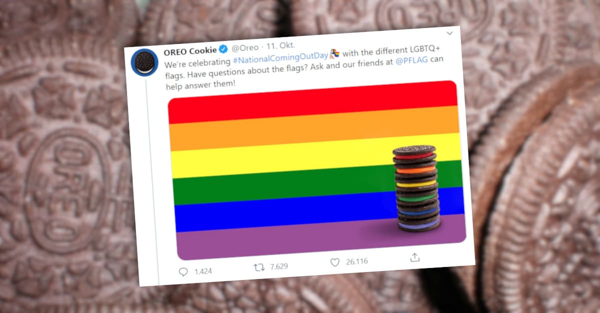 „Woke Capital“: OREO wirbt mit LGBT-Flaggen und Transgender-Keksen