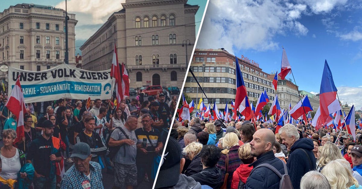 Sanktionen: Großdemo in Prag, am Sonntag auch in Wien