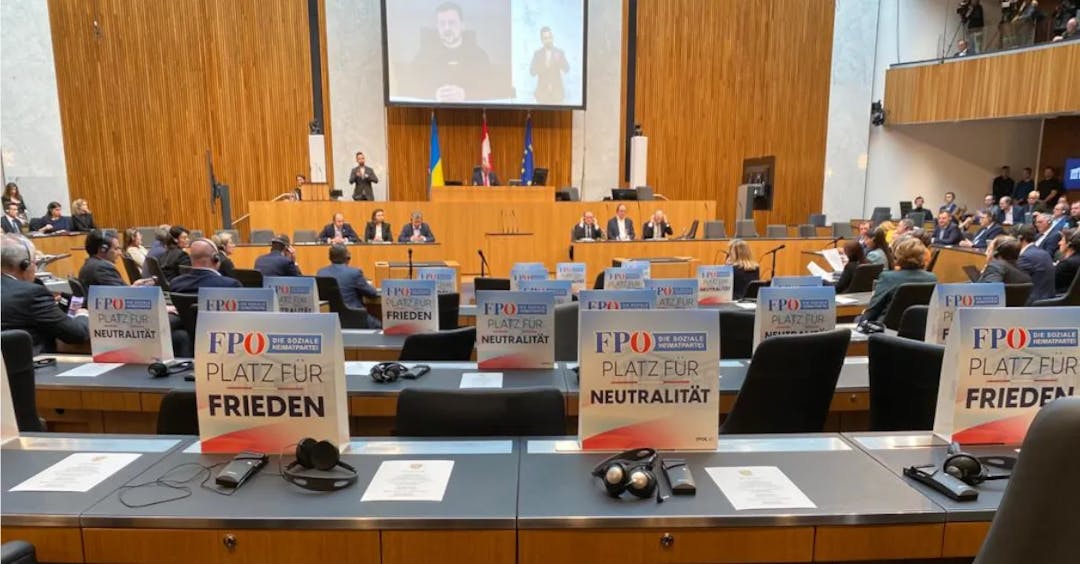 Selenskyj-Rede im Nationalrat: FPÖ verlässt aus Protest den Saal