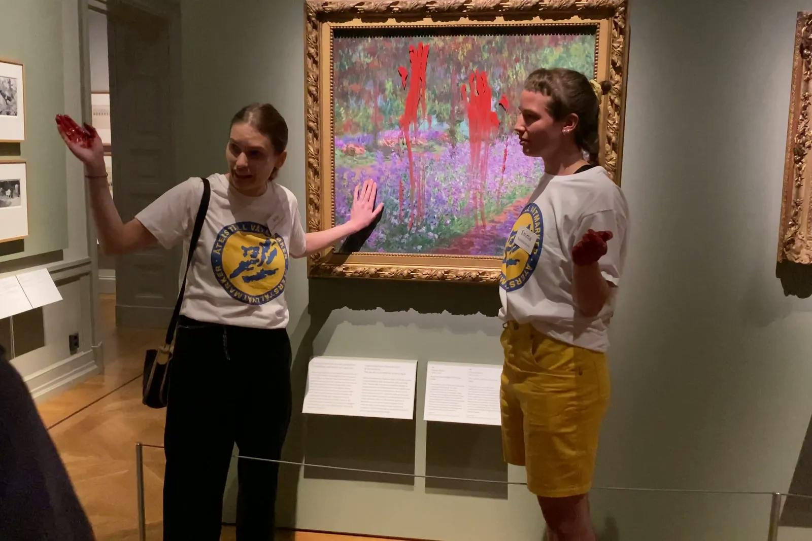 Klima-Kleber beschmieren Monet-Gemälde in Schweden