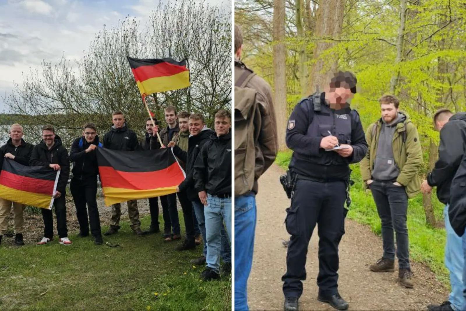 Schleswig-Holstein: Polizeieinsatz wegen patriotischer Wandergruppe