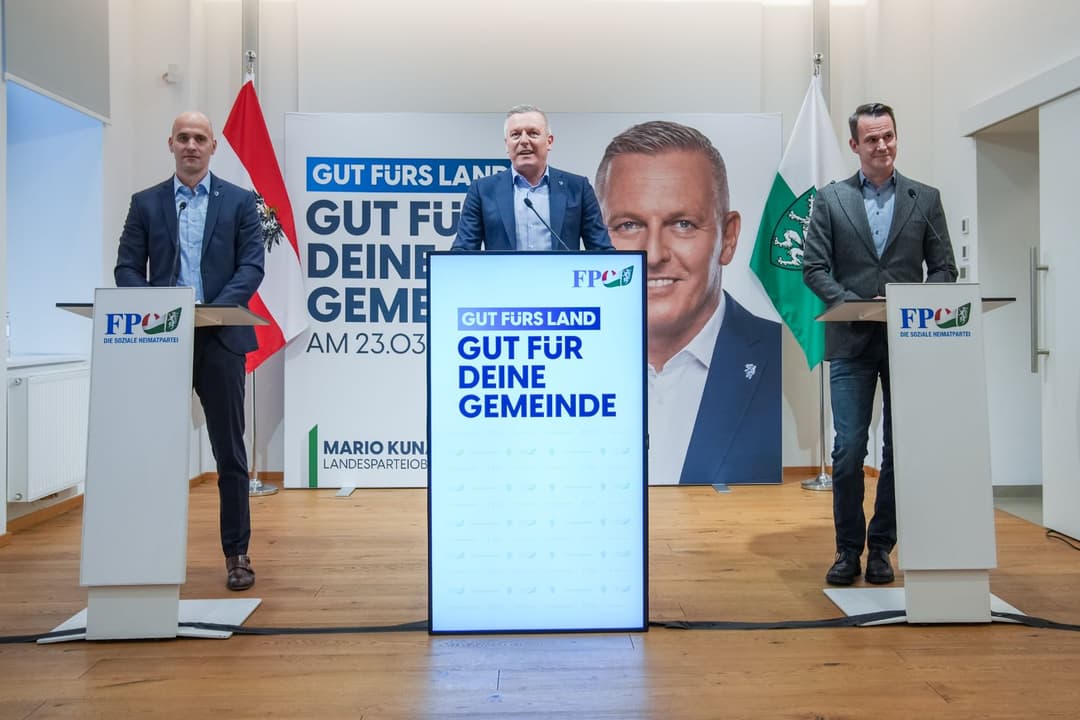 Steiermark: FPÖ stellt Rekordzahl an Kandidaten für Gemeinderatswahlen auf