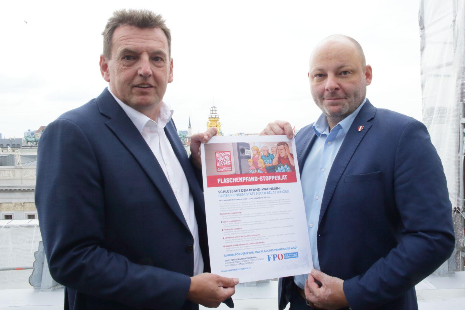 „Flaschenpfand stoppen“: FPÖ startet Petition gegen Pfandsystem